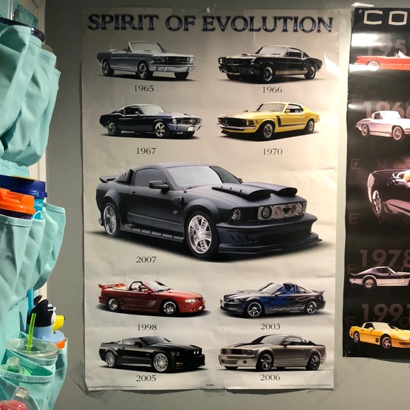 🛍️Spirit of Evolution Ford Mustang Car Poster - Picture 1 of 7